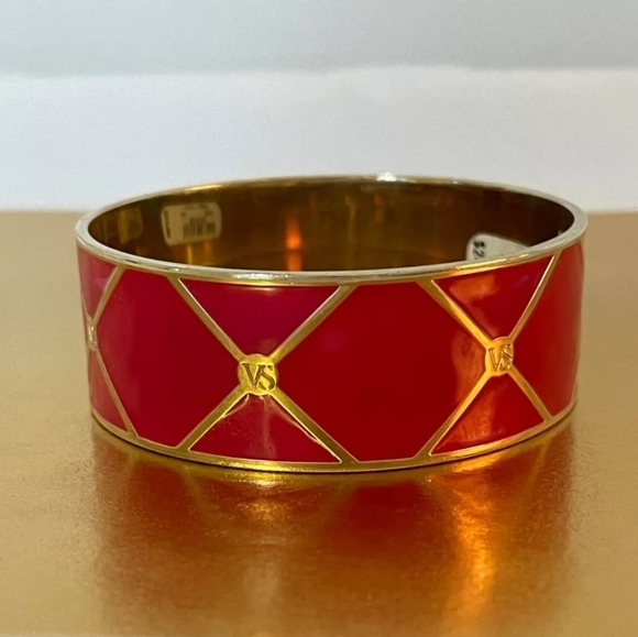 Victoria’s Secret Magenta Pink & Gold Bangle - Picture 8 of 10